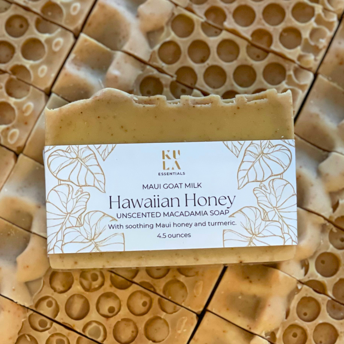 Maui Goat Milk Macadamia Soap - Hawaiian Honey (Unscented)