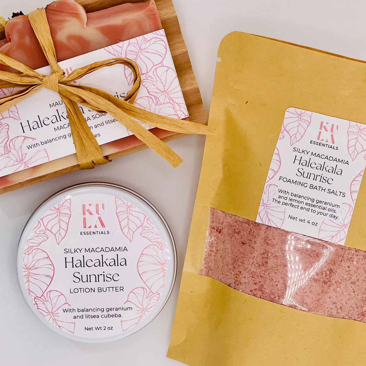 Silky Macadamia Foaming Bath Salts - Haleakala Sunrise