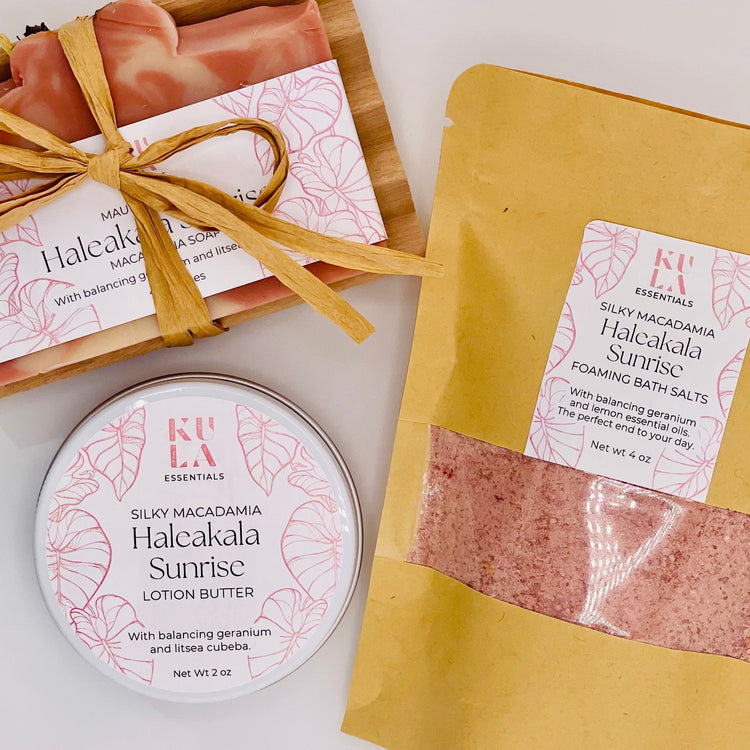 Silky Macadamia Foaming Bath Salts - Haleakala Sunrise