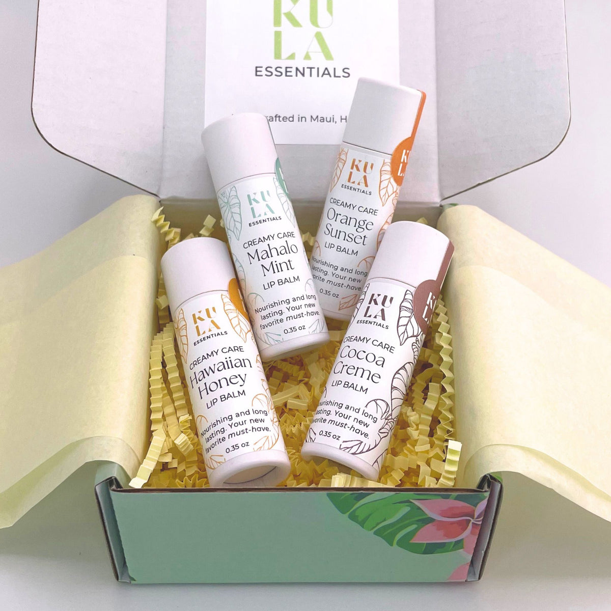 Creamy Care Maui Beeswax Lip Balm - Orange Sunset
