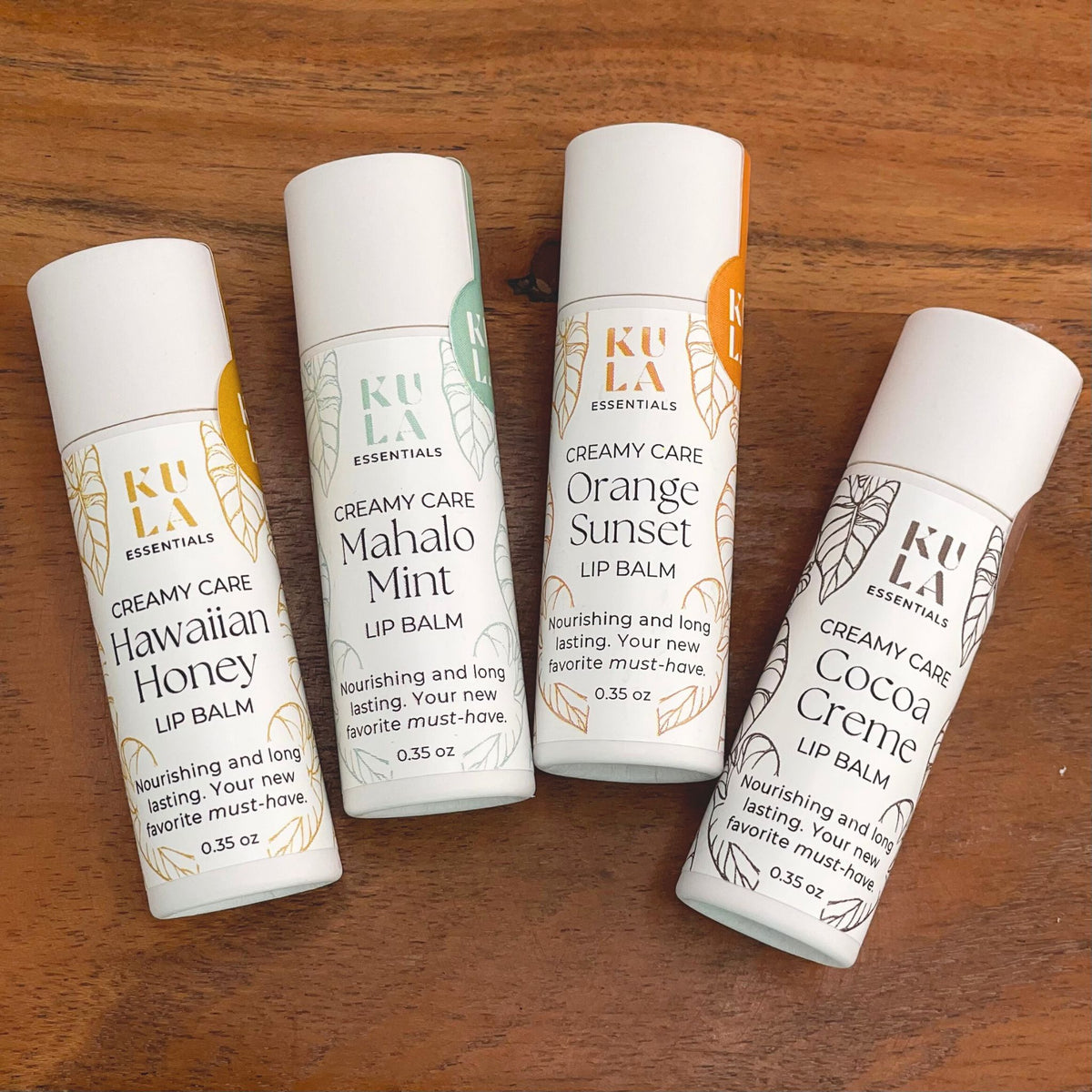 Creamy Care Maui Beeswax Lip Balm - Orange Sunset