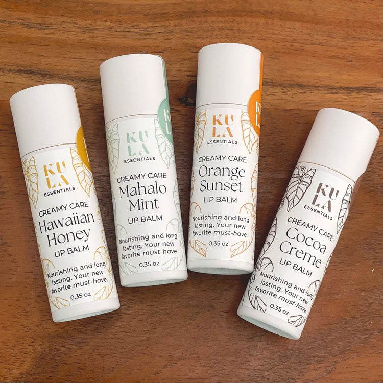 Creamy Care Maui Beeswax Lip Balm - Orange Sunset