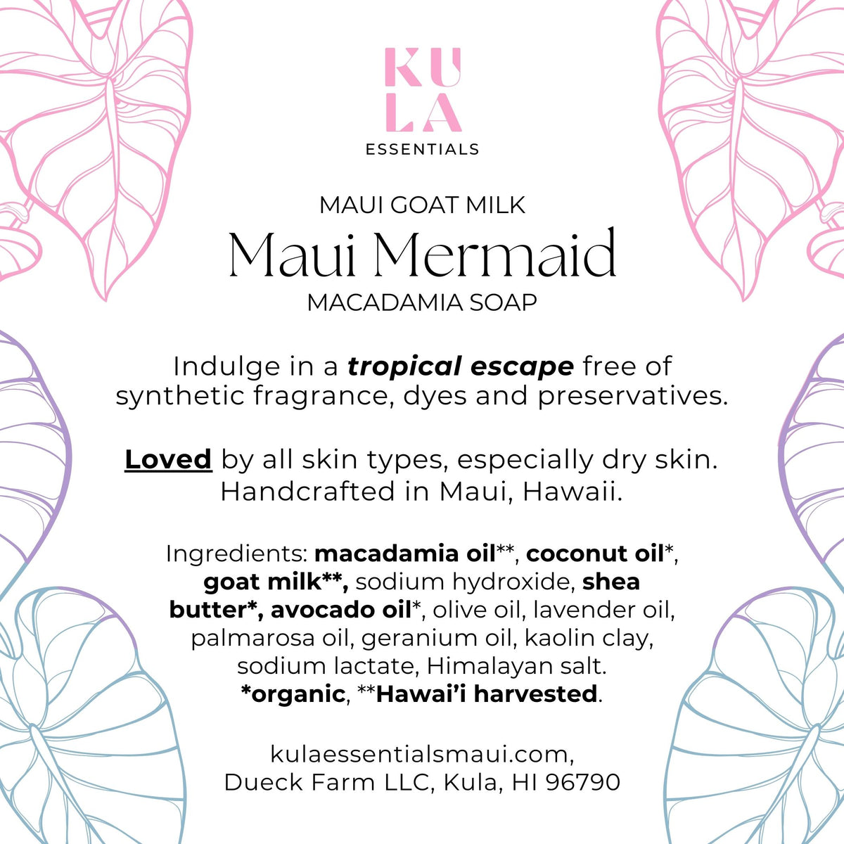 Maui Goat Milk Macadamia Soap