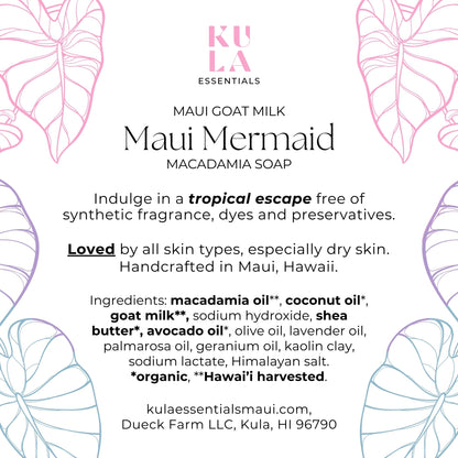 Maui Goat Milk Macadamia Soap - Maui Mermaid