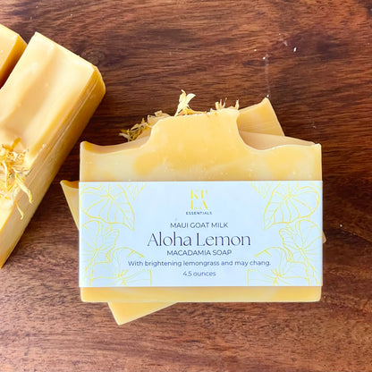 Maui Goat Milk Macadamia Soap - Aloha Lemon