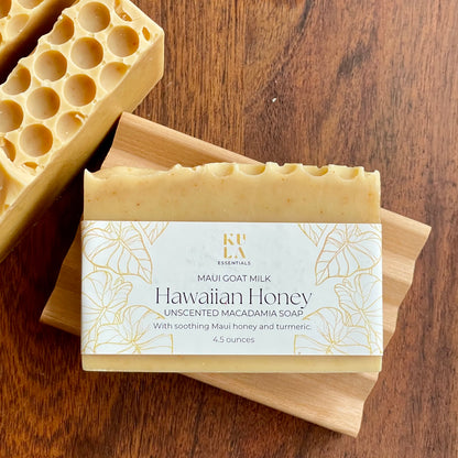 Maui Goat Milk Macadamia Soap - Hawaiian Honey (Unscented)