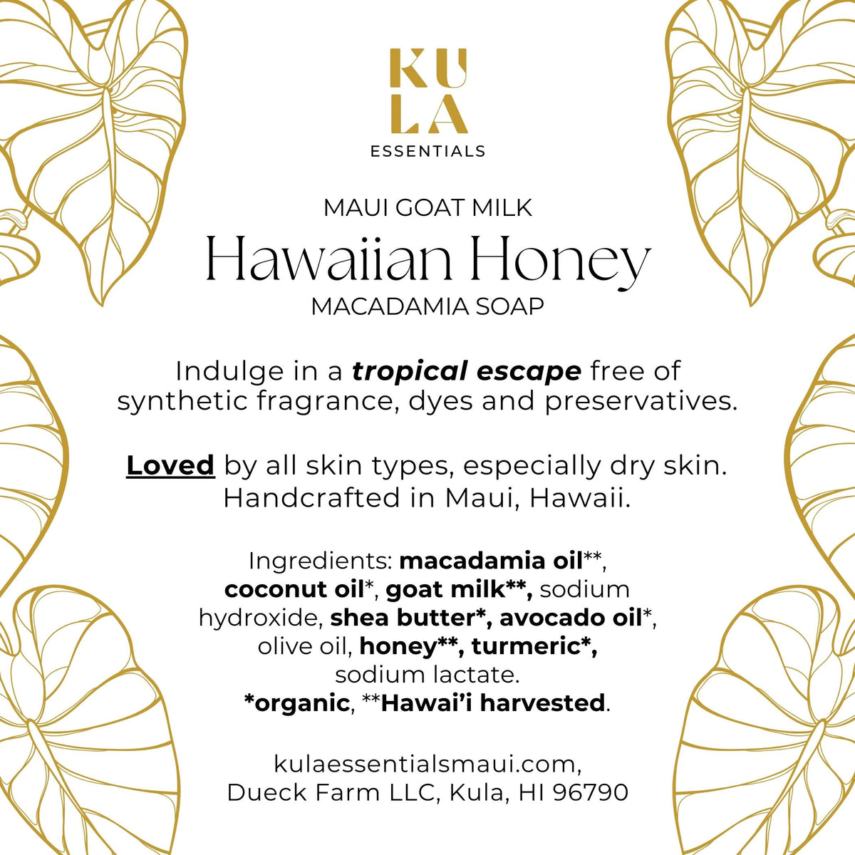 Maui Goat Milk Macadamia Soap