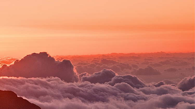 Sunrise at Haleakalā's summit, in your bath.